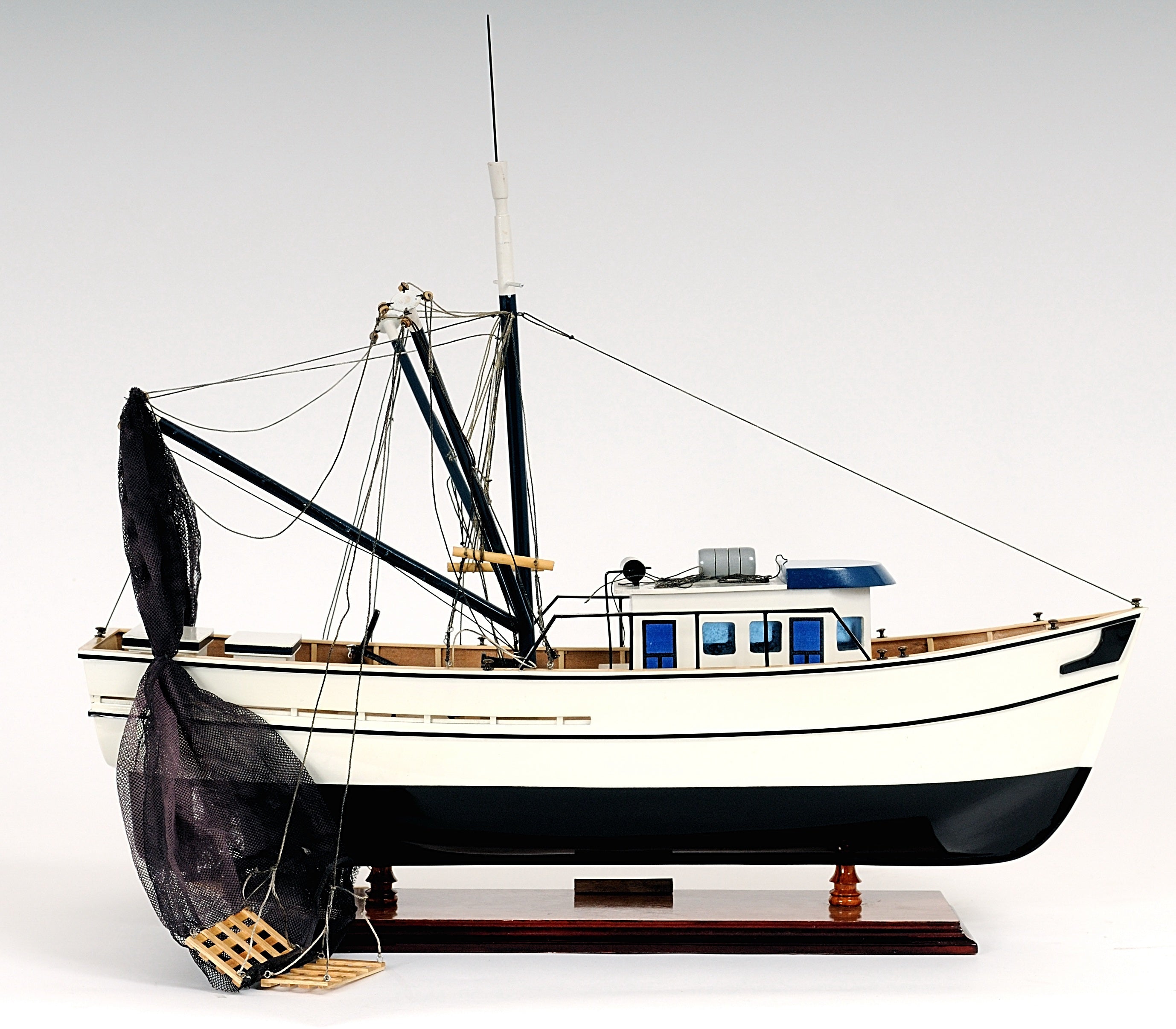  Shrimp Boat Model Display, Home furniture and decor, Old Modern Handicrafts, XoticBrands Home Decor