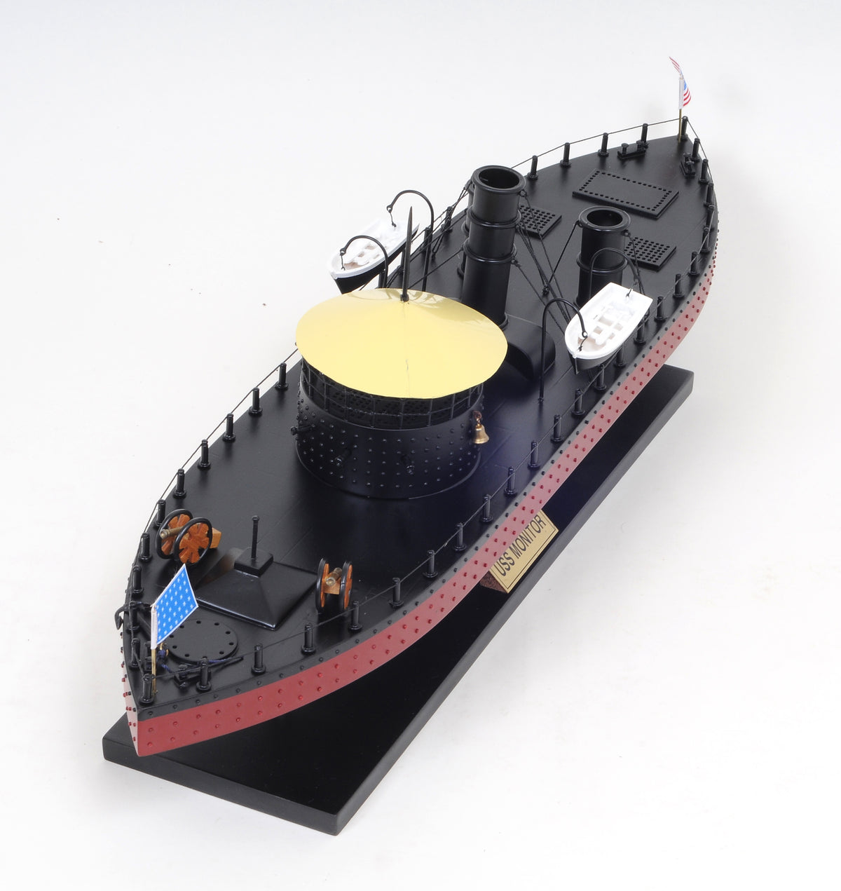  USS MONITOR Model Display, Home furniture and decor, Old Modern Handicrafts, XoticBrands Home Decor