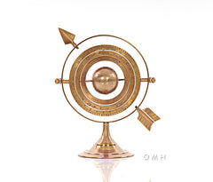  Brass Armillary 8 inches, Home, Old Modern Handicraft, XoticBrands Home Decor