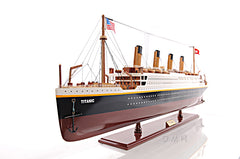  RMS Titanic Midsize with Display Case, Home furniture and decor, Old Modern Handicrafts, XoticBrands Home Decor