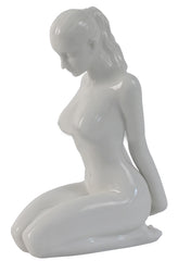  Nude Female - (Glazed) - Artistic Body Sculpture, Porcelain Nude Females, XoticBrands, XoticBrands Home Decor