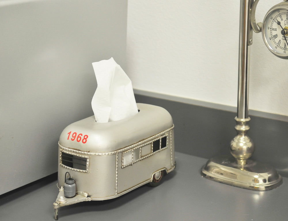 Camping Trailer Tissue Holder Iron Vintage Model, Home furniture and decor, Old Modern Handicrafts, XoticBrands Home Decor
