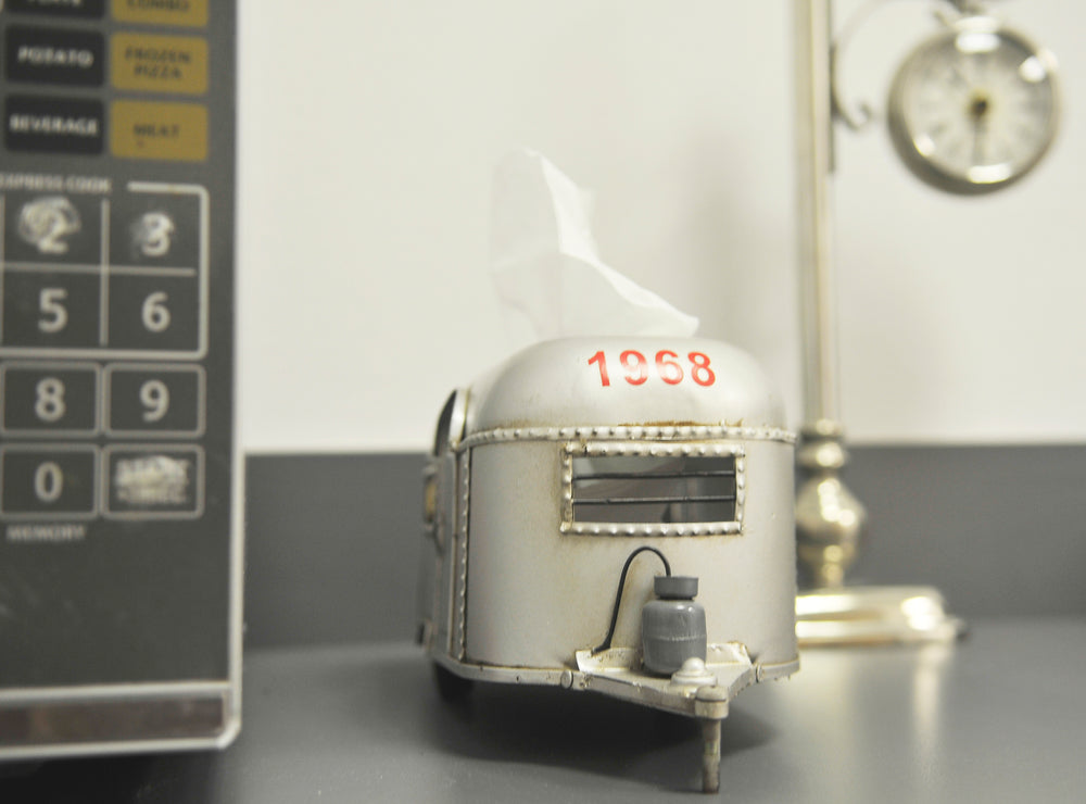  Camping Trailer Tissue Holder Iron Vintage Model, Home furniture and decor, Old Modern Handicrafts, XoticBrands Home Decor