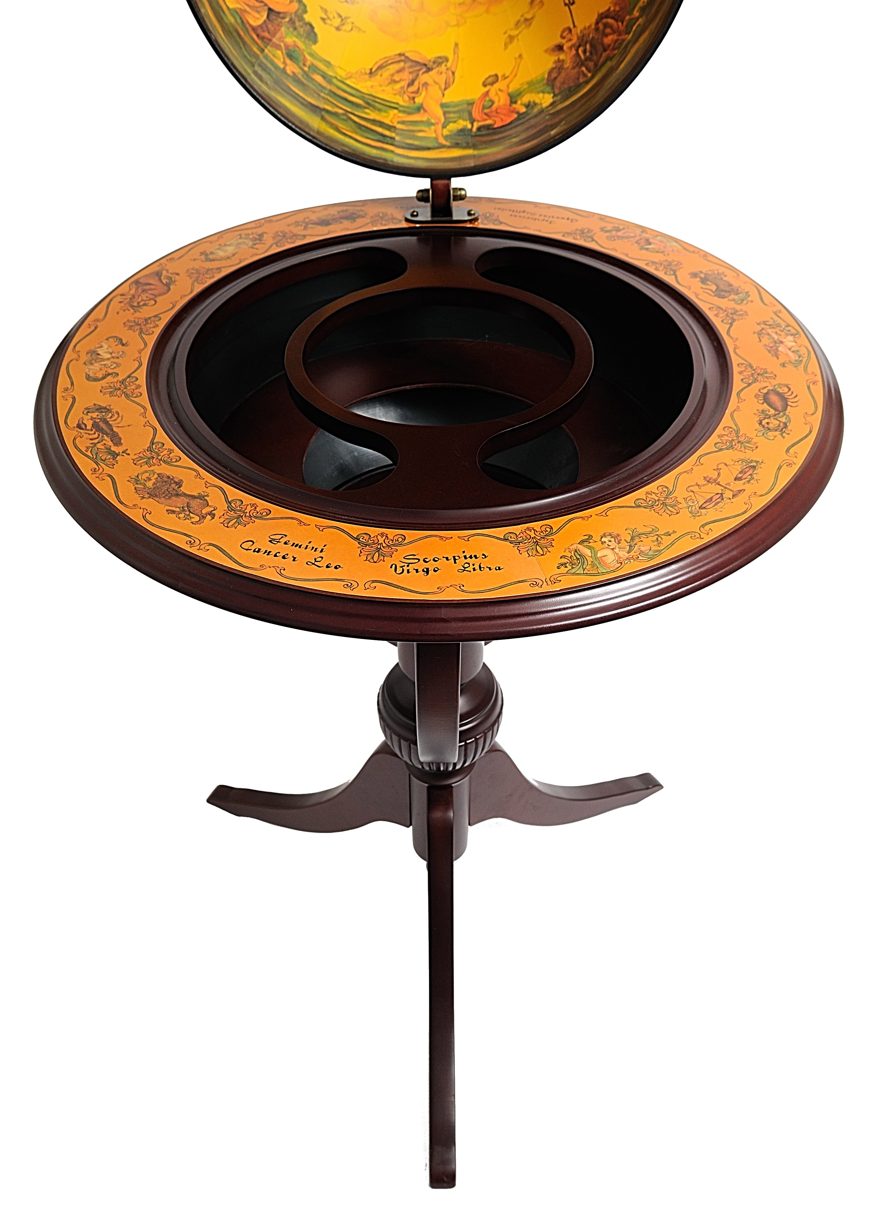  Globe bar 17 3/4 inches - 3 legs, Home furniture and decor, Old Modern Handicrafts, XoticBrands Home Decor