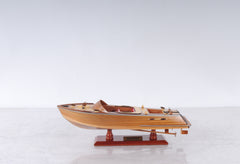  Runabout Small Canoe Boat Wooden Model Display, Home furniture and decor, Old Modern Handicrafts, XoticBrands Home Decor
