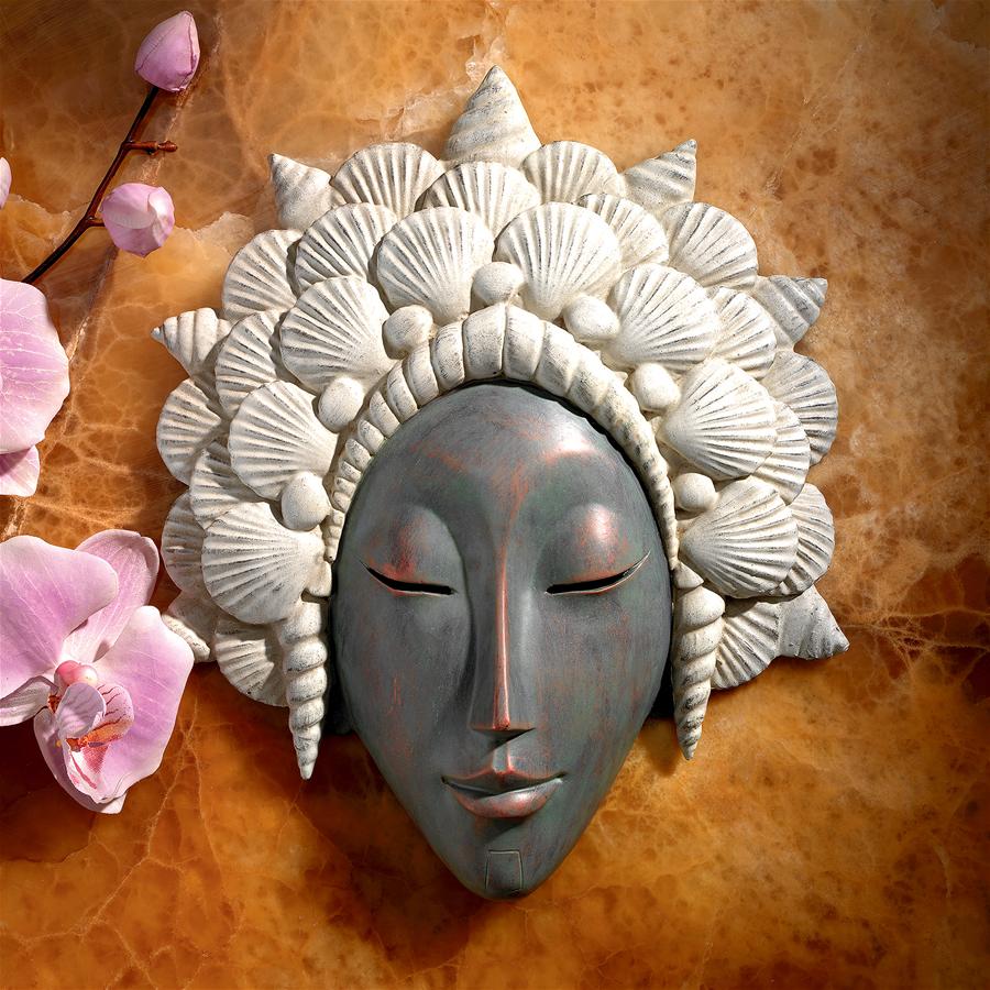 Seashell Maiden Mermaid Wall Plaque Mermaid Wall Decor