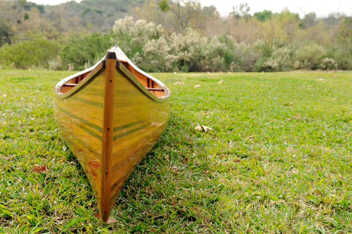  Wooden Canoe 16 ft Boat  Model Display, Home furniture and decor, Old Modern Handicrafts, XoticBrands Home Decor