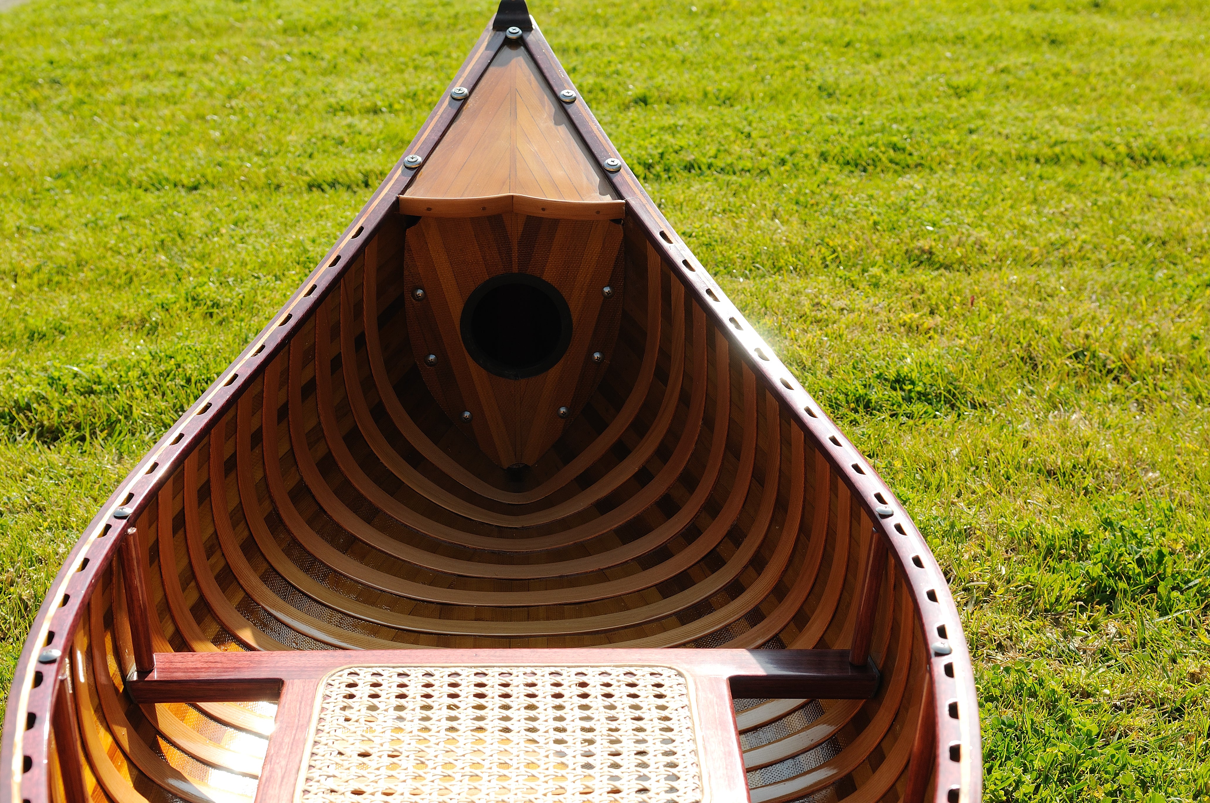  6 ft Wooden Canoe with ribs, Home furniture and decor, Old Modern Handicrafts, XoticBrands Home Decor