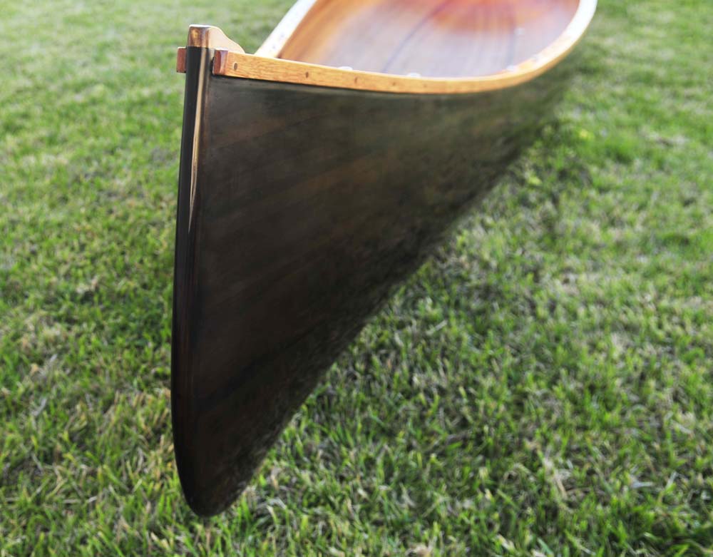  Wooden Canoe Dark Stained Finish 18 ft, Home furniture and decor, Old Modern Handicrafts, XoticBrands Home Decor