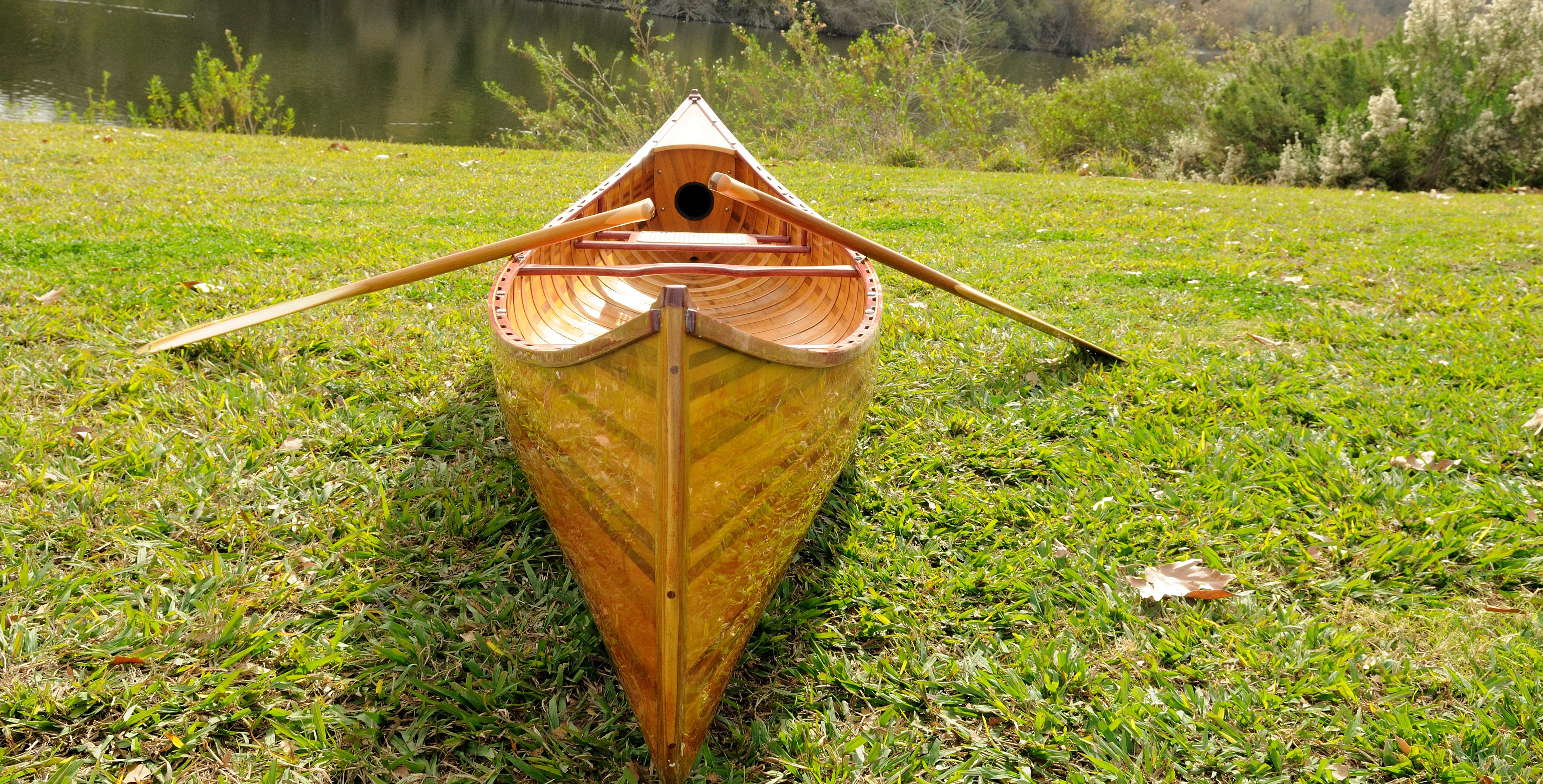  Wooden Canoe With Ribs Curved Bow 12 ft, Home furniture and decor, Old Modern Handicrafts, XoticBrands Home Decor