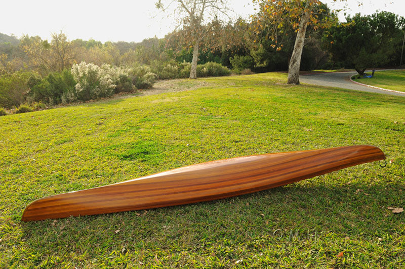  Wooden Kayak with White & Purple Ribbon 15 ft, Home furniture and decor, Old Modern Handicrafts, XoticBrands Home Decor