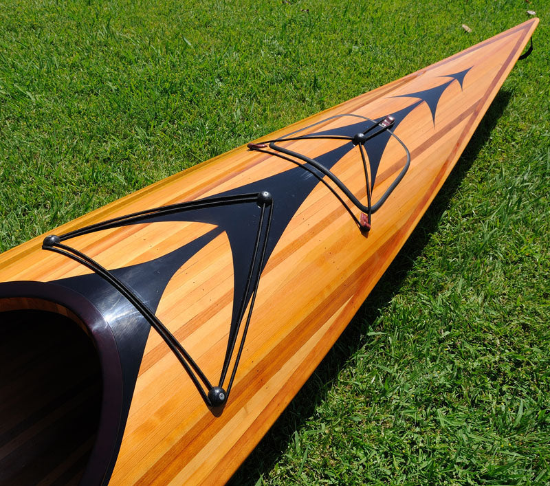  Wooden Kayak with arrows design 17 ft, Home furniture and decor, Old Modern Handicrafts, XoticBrands Home Decor