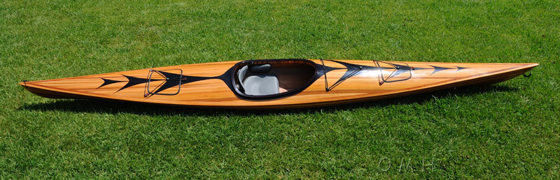  Wooden Kayak with arrows design 17 ft, Home furniture and decor, Old Modern Handicrafts, XoticBrands Home Decor