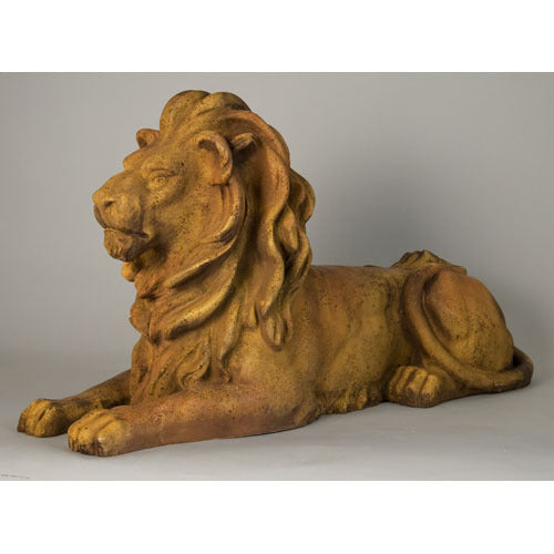 Lion Sitting With Pride 21 Garden Animal Statue - XoticBrands Home Decor