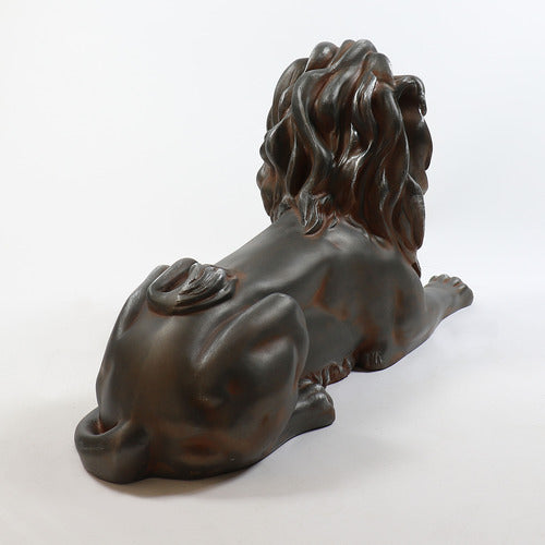 Lion Sitting With Pride 21 Garden Animal Statue - XoticBrands Home Decor