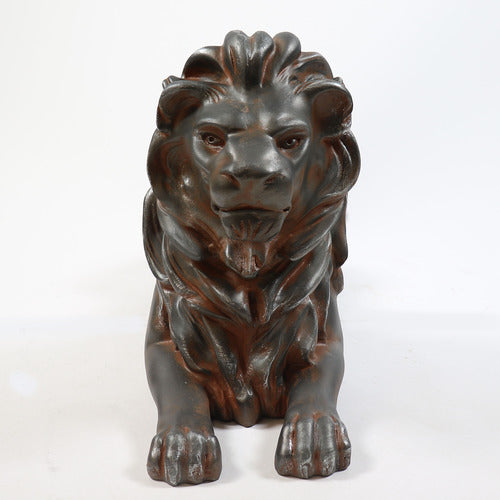 Lion Sitting With Pride 21 Garden Animal Statue - XoticBrands Home Decor