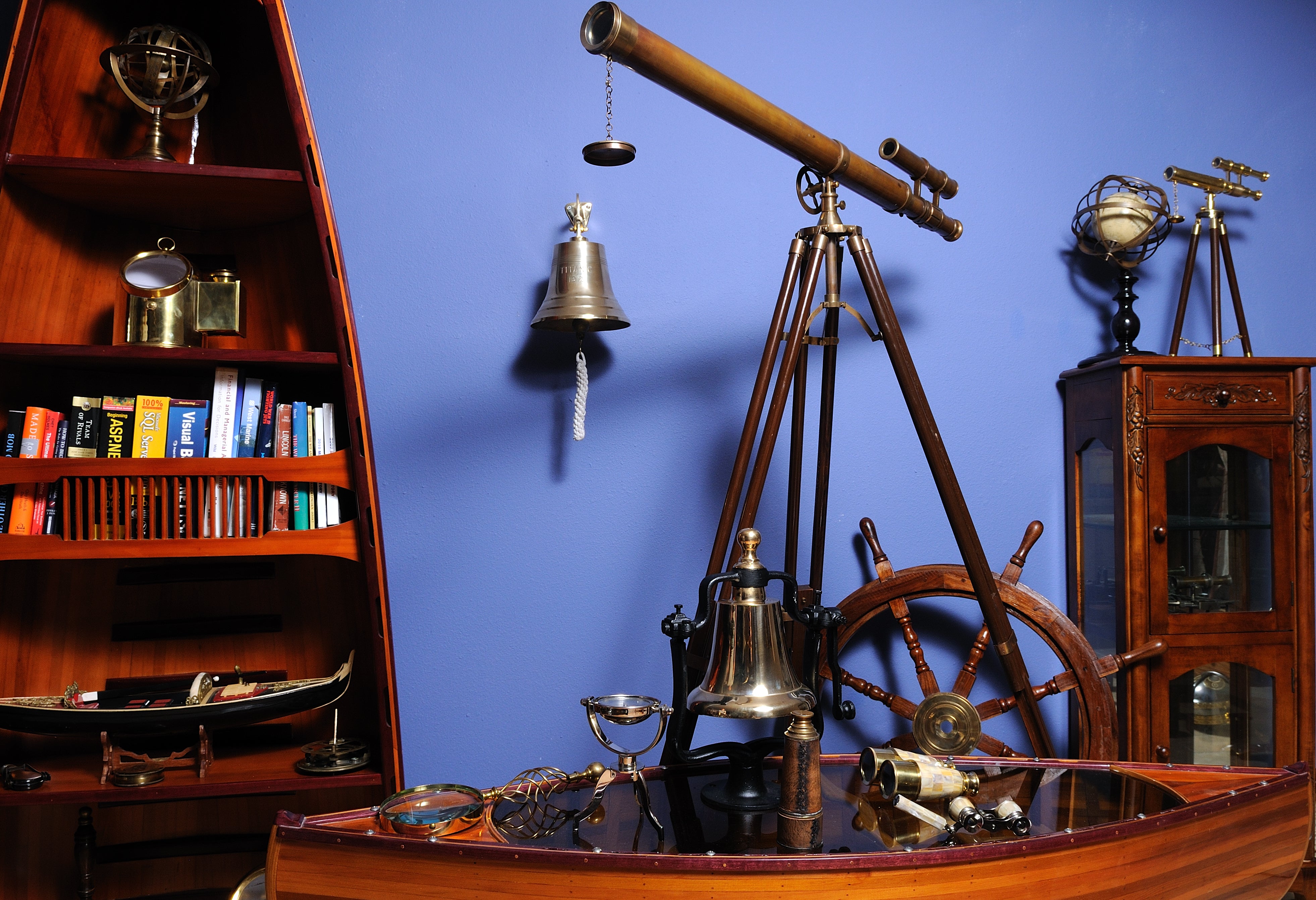  Gimbaled Compass on tristand Model Display, Home furniture and decor, Old Modern Handicrafts, XoticBrands Home Decor
