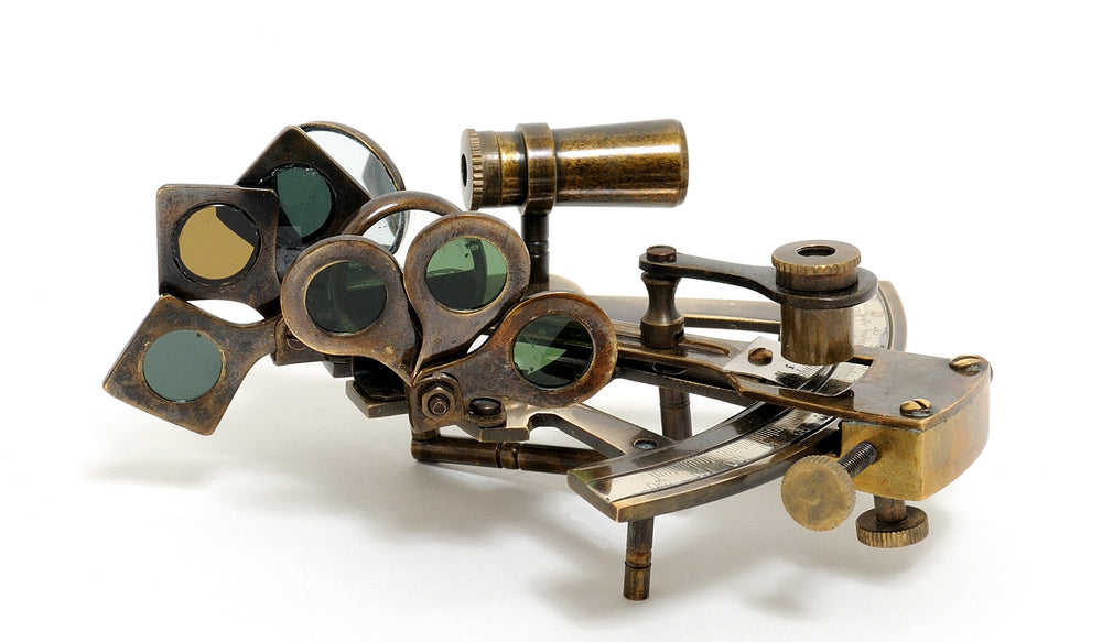  Nautical Sextant in wood box (Medium) Model Display, Home furniture and decor, Old Modern Handicrafts, XoticBrands Home Decor
