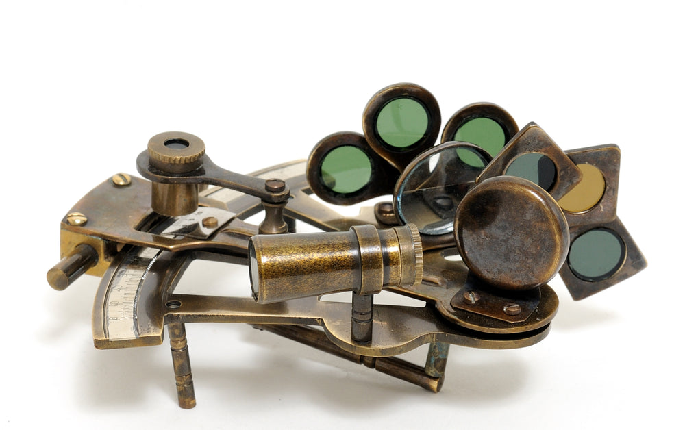  Nautical Sextant in wood box (Medium) Model Display, Home furniture and decor, Old Modern Handicrafts, XoticBrands Home Decor