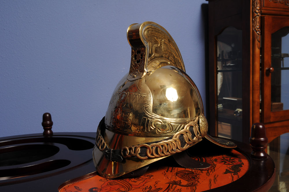  Fireman Helmet Model Display, Home furniture and decor, Old Modern Handicrafts, XoticBrands Home Decor