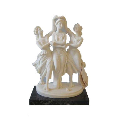Three Dancers 10 H -  Figurines Classical  Sculpture - XoticBrands Home Decor