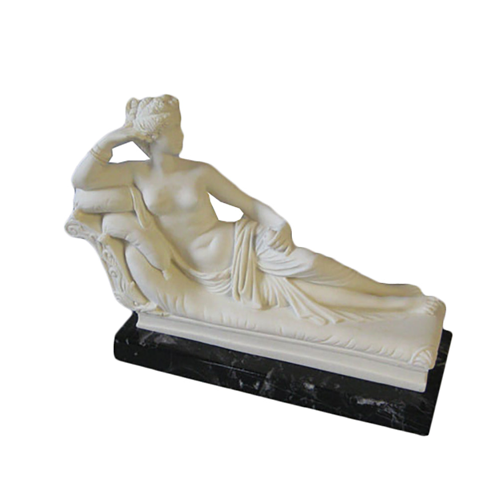 Paulina Borgese Reclining Md -  Figurines Classical  Sculpture - XoticBrands Home Decor