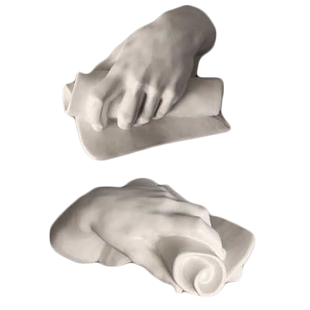 Left Hand With Scroll -  Hands Drawing Casts - XoticBrands Home Decor