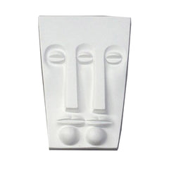 Three Eye Plaque Sm 10 -  Masks Drawing Casts - XoticBrands Home Decor