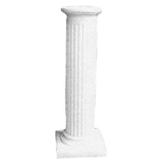 Short Simple Fluted Pedestal - Architectural   Columns - XoticBrands Home Decor