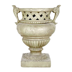 Weave Top Urn 21 H Garden Planter - XoticBrands Home Decor