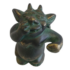 Rano, The Helper Gargoyle Desktop Sculpture - Bronze Finish - XoticBrands Home Decor