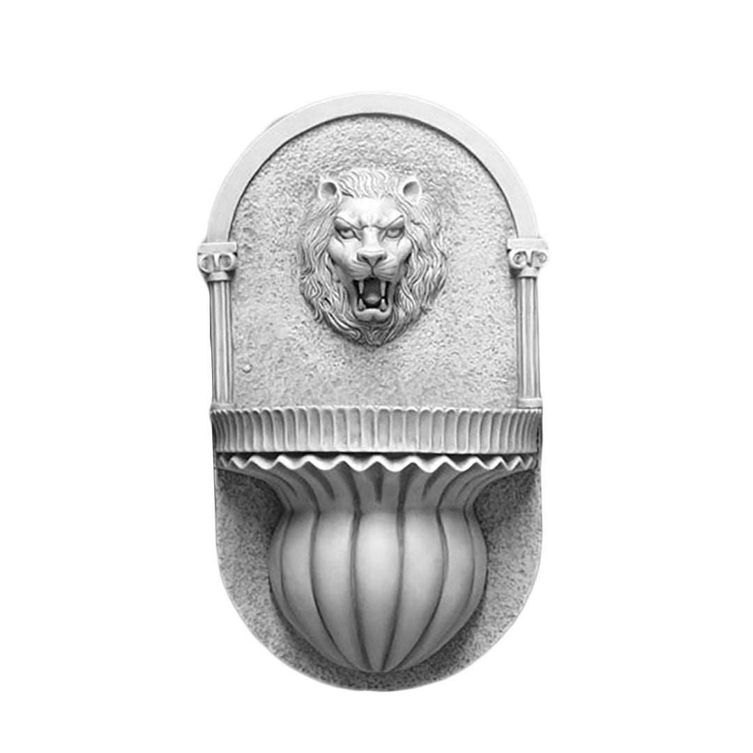 Lion Fountain 35 H (R) Garden Planter - XoticBrands Home Decor