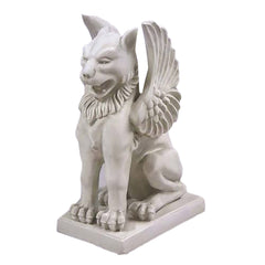 Kaikee Griffin On Base Gargoyle Sculpture - XoticBrands Home Decor