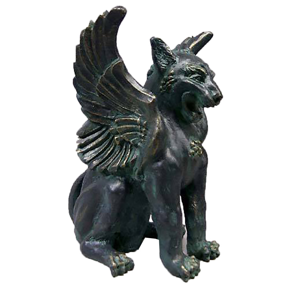Caesar'S Griffin 39"H Gargoyle Sculpture - XoticBrands Home Decor