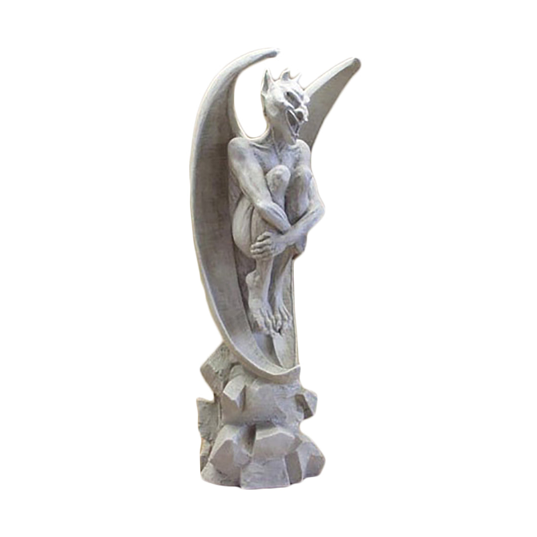 Cliff Sitter By Warsin 25 Gargoyle Sculpture - XoticBrands Home Decor