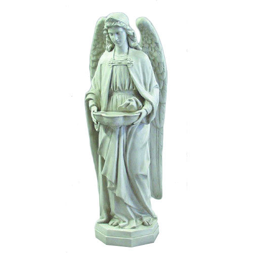 Holy Water Font Angel 50" H Garden Angel Statue - XoticBrands Home Decor