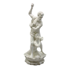 Neptune With Child -  Large Classical  Sculpture - XoticBrands Home Decor