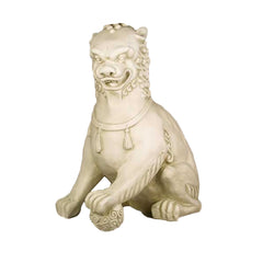 Foo Dog With Left Paw Up-35H -  Asian/Eastern Display - XoticBrands Home Decor