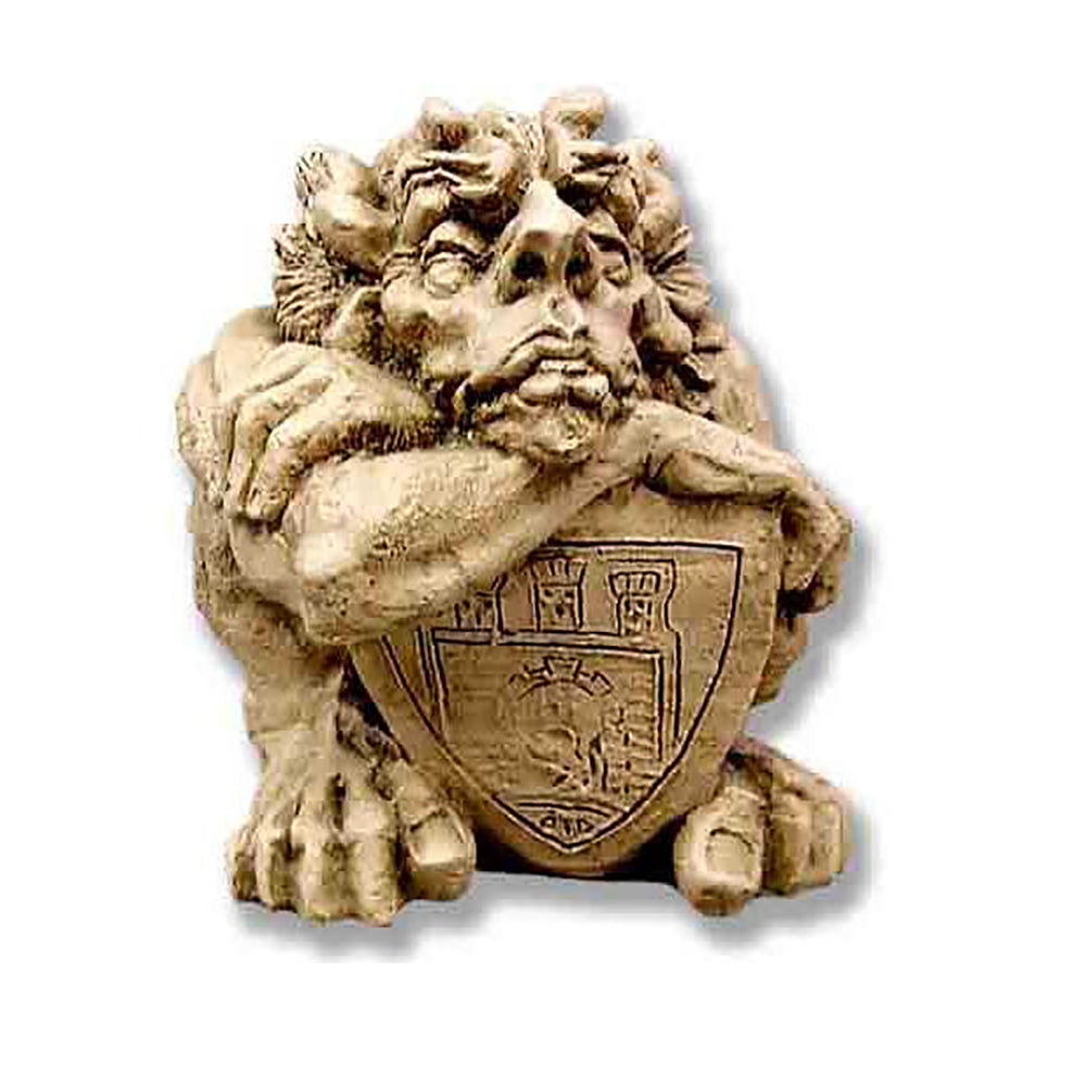 Crusader Gargoyle With Shield Gargoyle Sculpture - XoticBrands Home Decor
