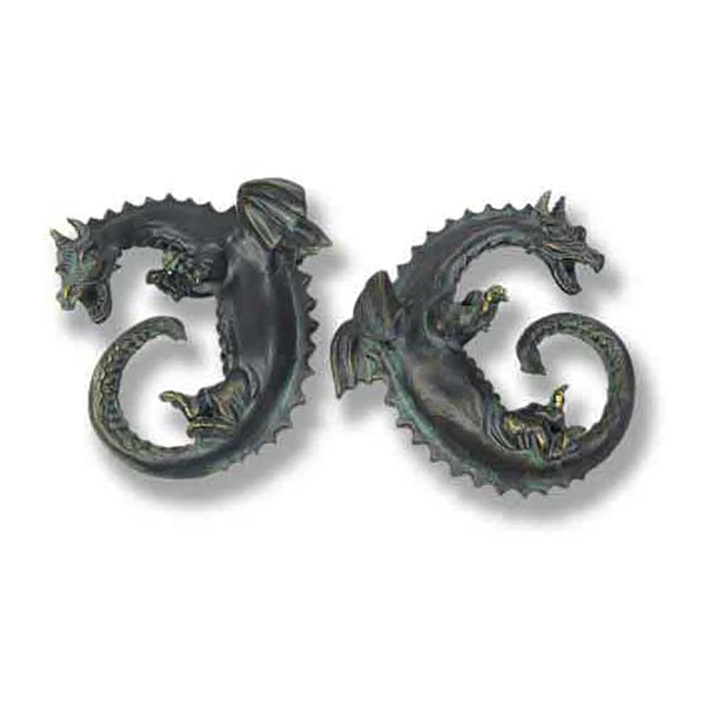 Dragon Ring Set Gargoyle Sculpture - XoticBrands Home Decor