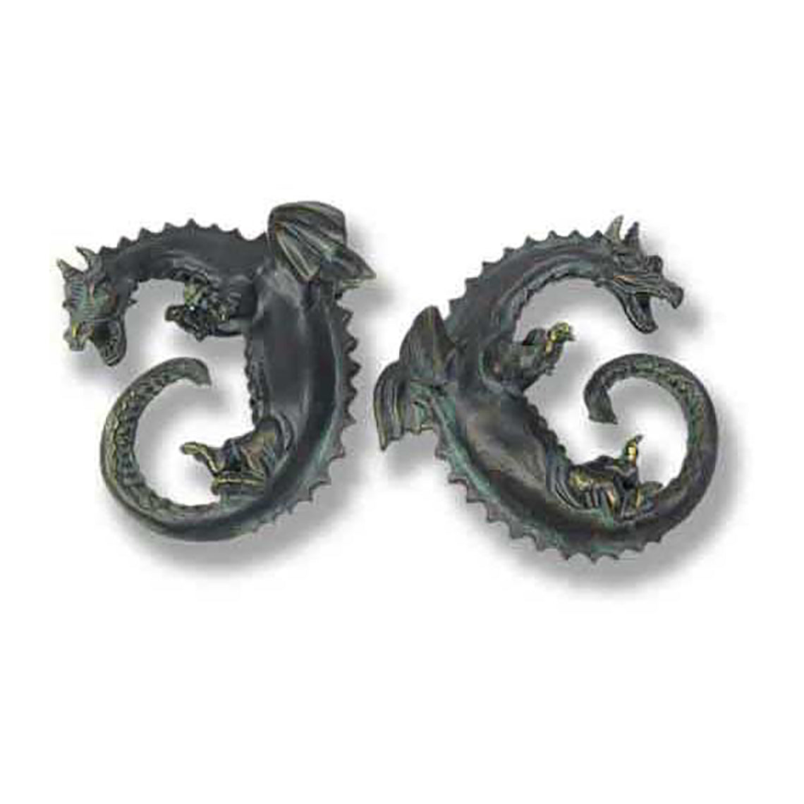 Dragon Ring Set Gargoyle Sculpture - XoticBrands Home Decor