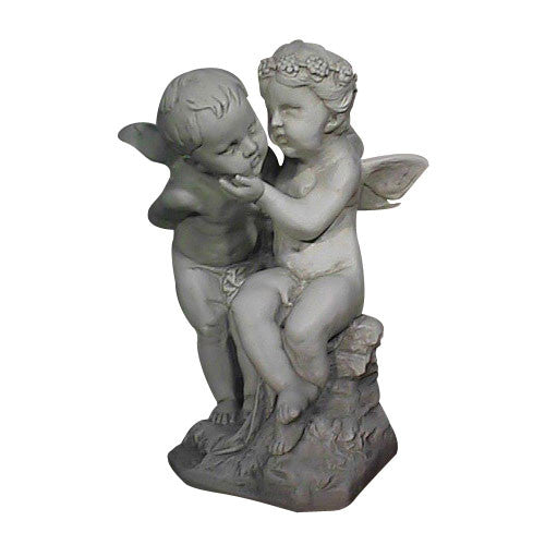 Two Cherubs Playing 21 H Garden Angel Statue - XoticBrands Home Decor