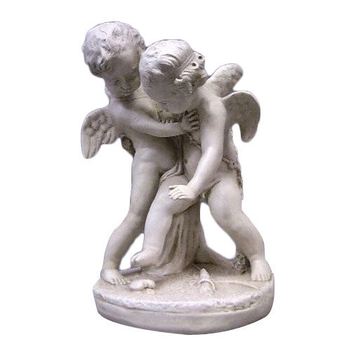 Two Cupids/Fighting Garden Angel Statue - XoticBrands Home Decor