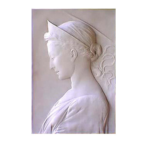 Saint Cecilia Plaque-Lg. Religious Sculpture - XoticBrands Home Decor