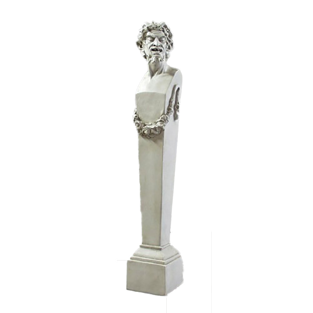 Satyr Terminus 69 -  Greek & Roman Classical  Sculpture - XoticBrands Home Decor