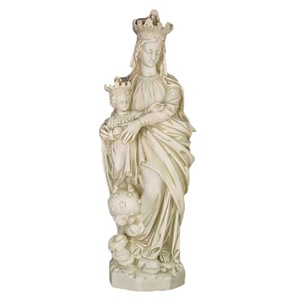 Queen & Child Of Heaven 27 Religious Sculpture - XoticBrands Home Decor
