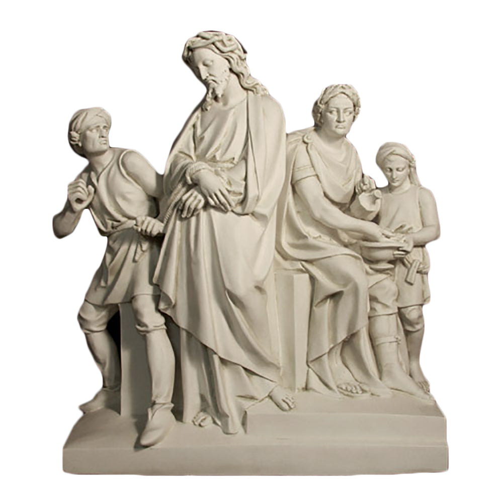 Jesus Is Condemned Station 1 Large Religious Sculpture - XoticBrands Home Decor
