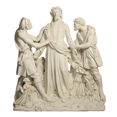 Jesus Is Stripped Station 10 Large Religious Sculpture - XoticBrands Home Decor