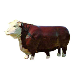 Western Steer Garden Animal Statue - XoticBrands Home Decor