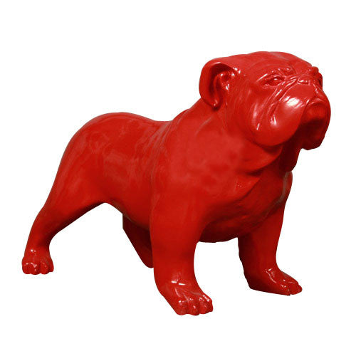 Bulldog Glossy Colors Garden Animal Statue - XoticBrands Home Decor